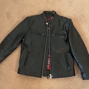 Master Supply Co 100% Geniuine Full Grain Leather Jacket Zip Jacket Daytona XS